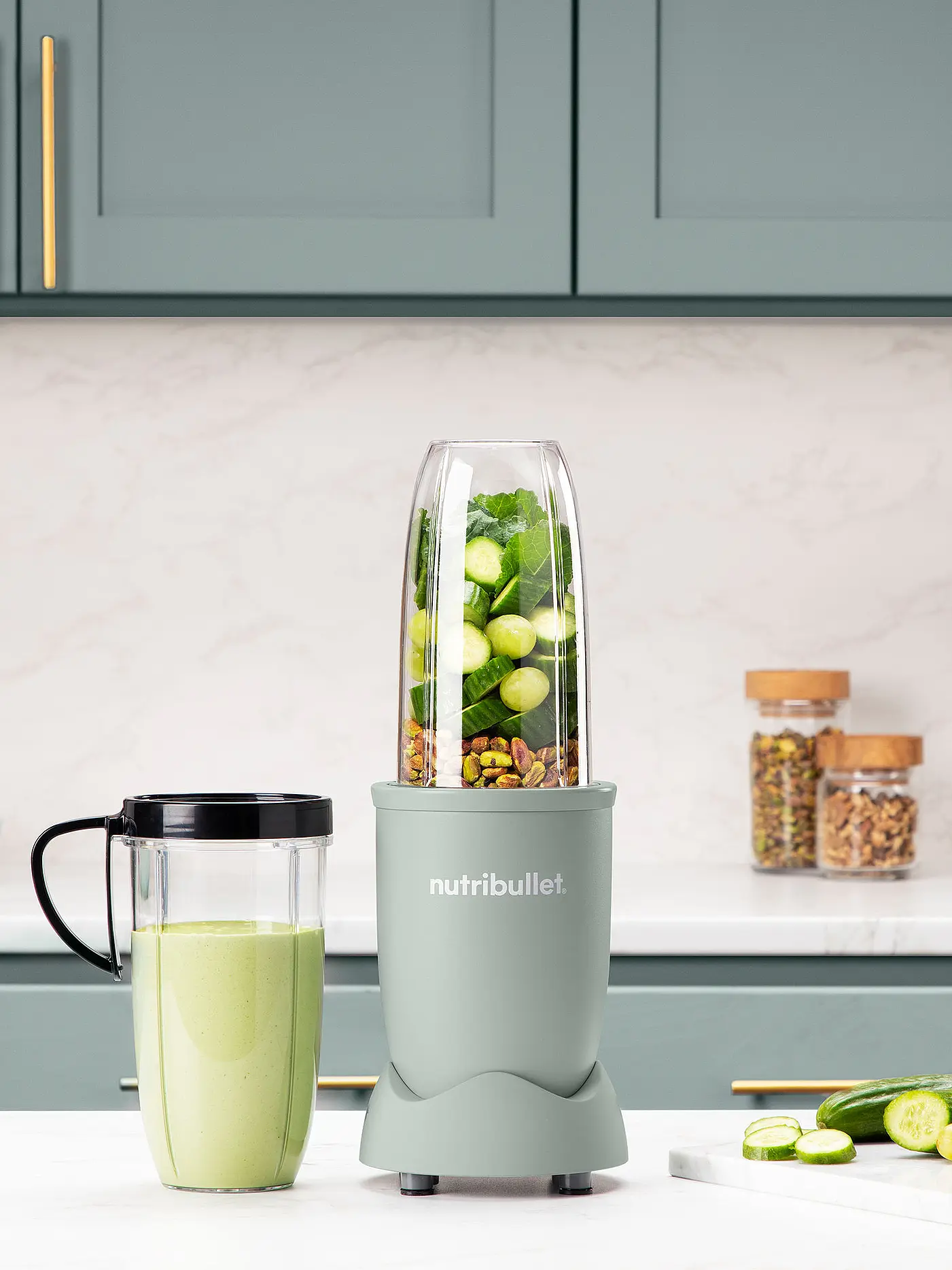 NUTRIBULLET | Standmixer NUTRIBULLET PRO Schwarz/Matt | hellgrün